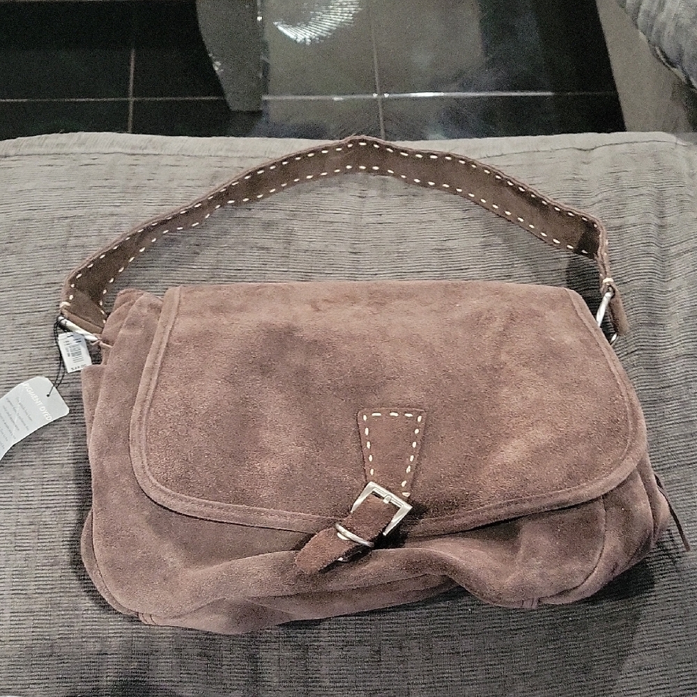 Brown Suede Women's Bag